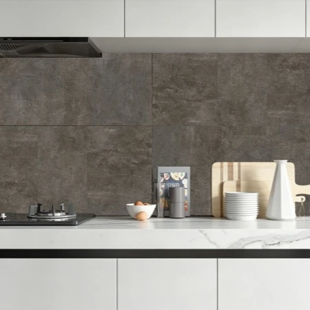 Dark Grey Wall Tiles Kitchen